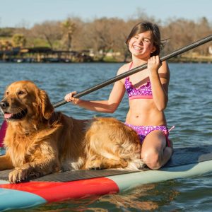 paddle surf con perro en Pontevedra