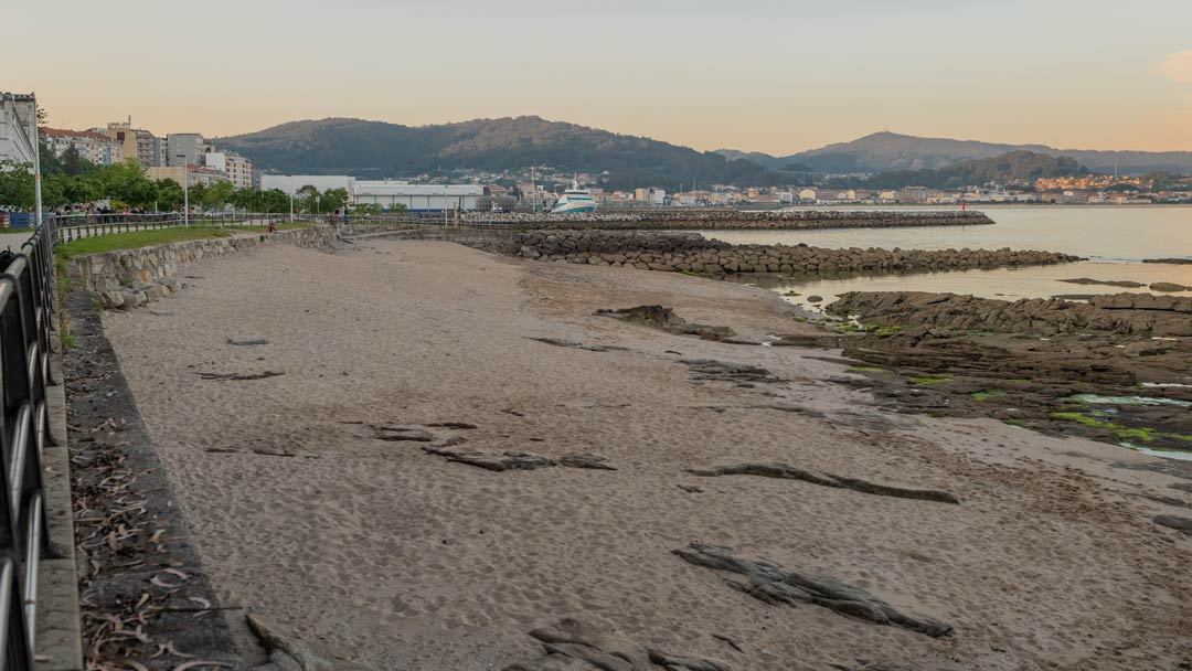Playa A Cunchiña en Cangas do Morrazo, Galicia